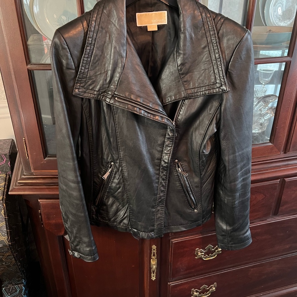 Michael Kors Black Leather Jacket